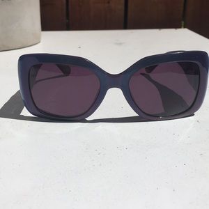 Chanel navy blue statement sunglasses